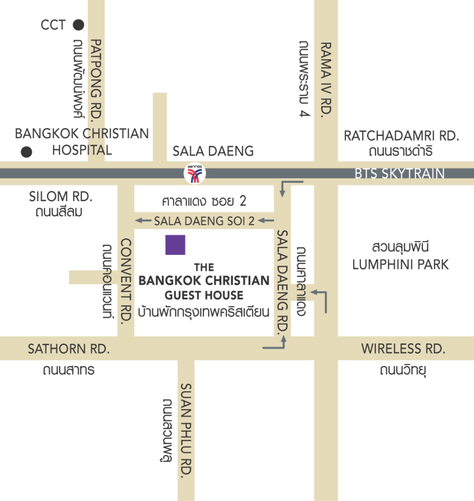 Bangkok Christian map